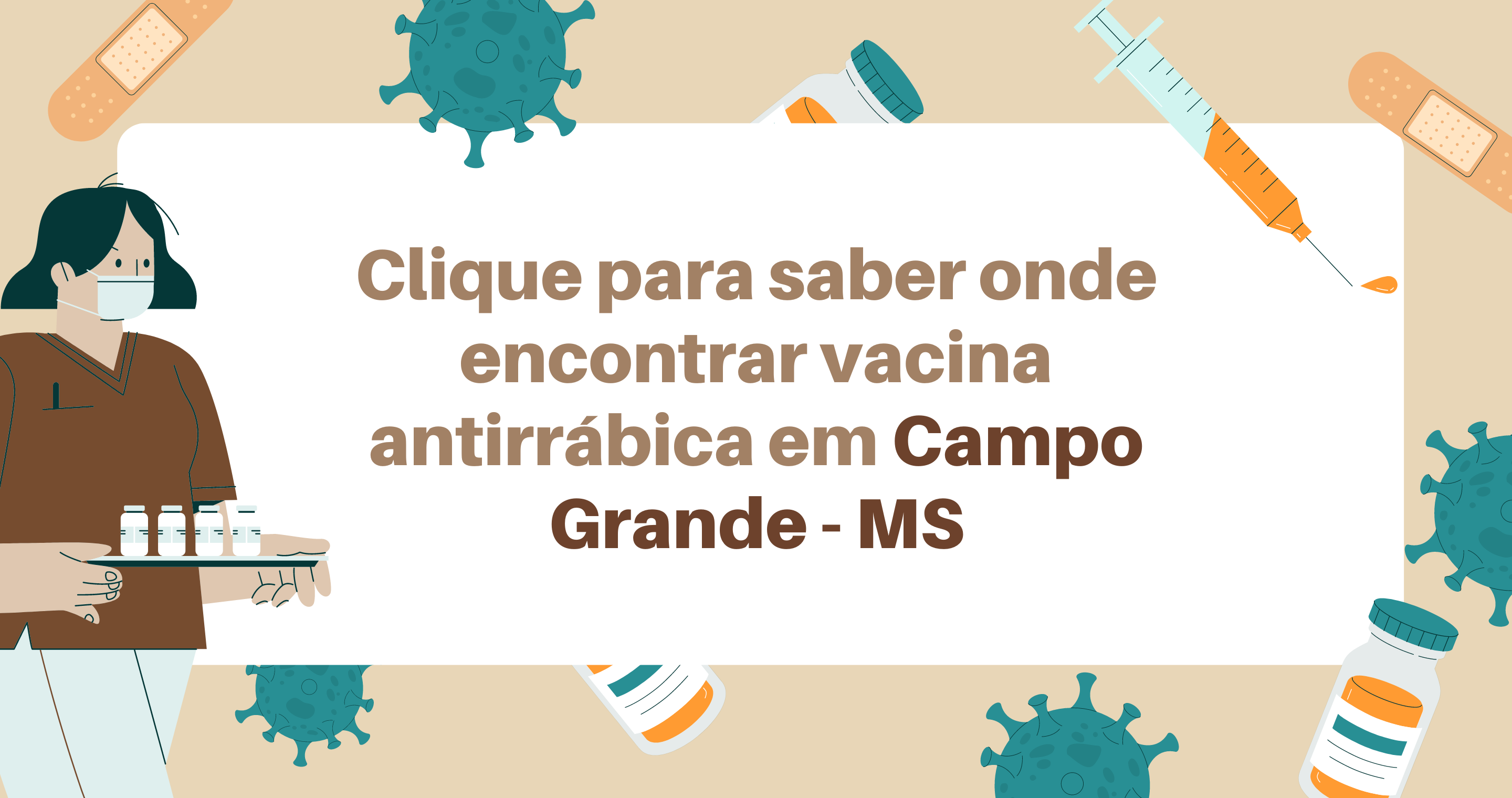 Clique para saber aonde tem vacina disponível